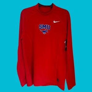 NWT SMU NIKE PRO HYPERWARM FITTED MOCK LONG SLEEVE SHIRT‎ Size Large